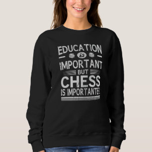 Camiseta Educação É Importante, Mas Xadrez É Importante