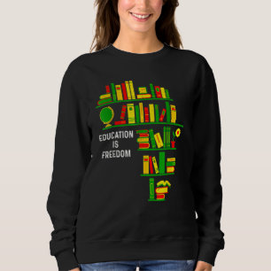 Camiseta Educação é leitor de livros de liberdade História