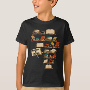 Camiseta Educação é Liberdade - Xisto Negro