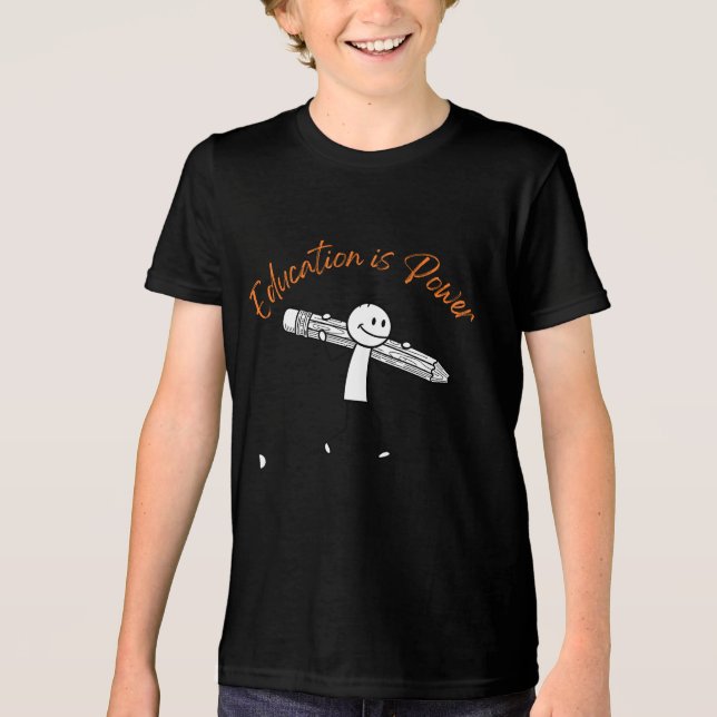 Camiseta "Educação é Poder'' (Frente)