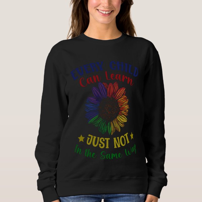 Camiseta Educação Especial Cada Criança Pode Aprender Ensin (Frente)