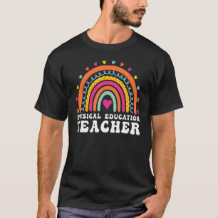 Camiseta Educação Física PE Professora Phys Ed Leopard Boho