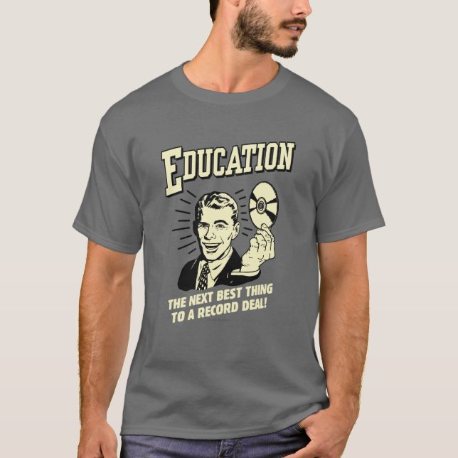 Camiseta Educação: Melhor Acordo de Registro (Frente)