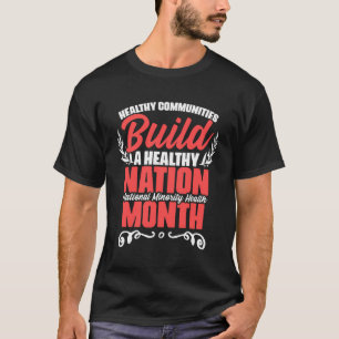 Camiseta Educação Mental Saúde Nacional Minoridade Saúde