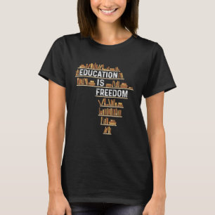 Camiseta Educação na África é professor de História Negra d