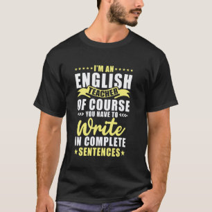 Camiseta Educação Sou Professor De Inglês Literatura Inglês