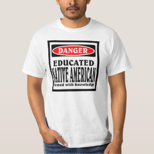 Camiseta Educado nativo americano.