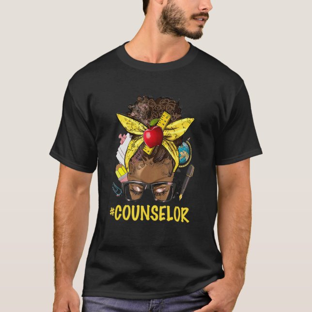 Camiseta Educador Americano Negro Conselheiro Coque Desarru (Frente)