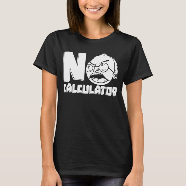 Camiseta Educador de Calculadora de Professores de Matemáti (Frente)