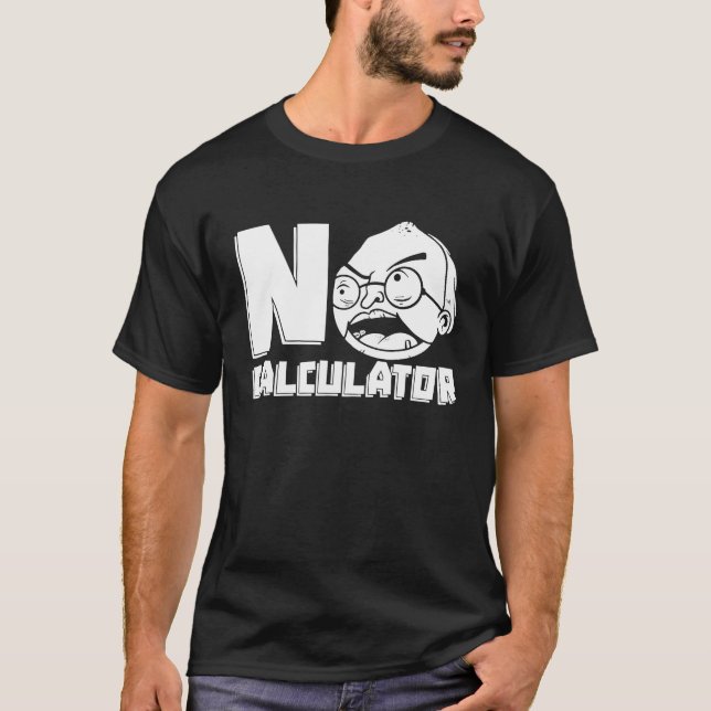 Camiseta Educador de Calculadora de Professores de Matemáti (Frente)