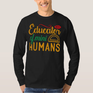 Camiseta Educador Do Mini Professor De Retrô Humano