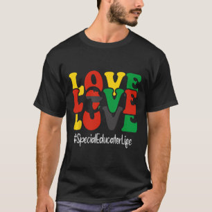 Camiseta Educador Especial Ama Mulheres Groovy História Neg