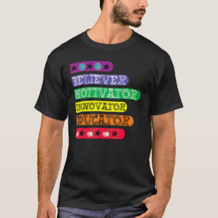 Camiseta Educador Inovador do Motivador Acreditador Inspira