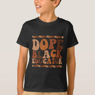 Camiseta Educador Negro Contra Drogas Mês da História Negra