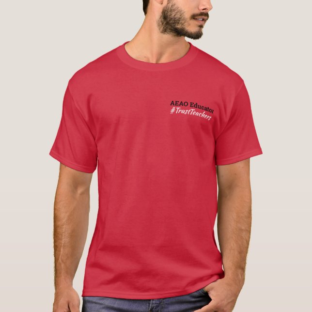 Camiseta Educadora AEAO (Vermelho) (Frente)