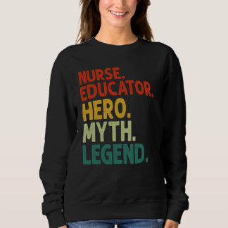 Camiseta Educadora de Enfermagem Heroi Mito Lenda Enfermage