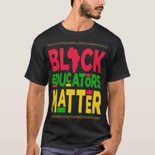 Camiseta Educadores Pretos Importam História Preta Mês Lega