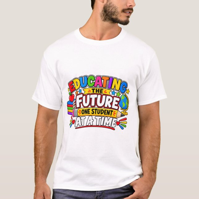 Camiseta Educando o Futuro um Aluno de Cada Vez (Frente)