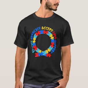 Camiseta Educar Defensor Conscientização do Autismo para Mã