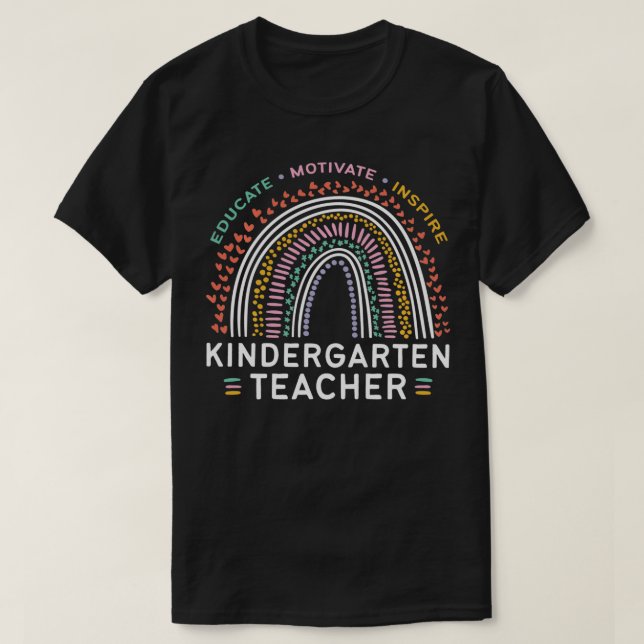 Camiseta Educar Motivação Inspirar Chuva de Professores do  (Frente do Design)