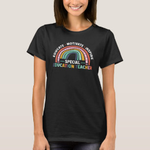 Camiseta Educar motivador inspira professor especial de edu