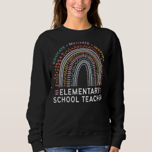 Camiseta Educar motivador inspira professor primário de esc