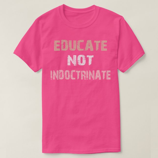 Camiseta educar não doutrinato 1 (Frente do Design)