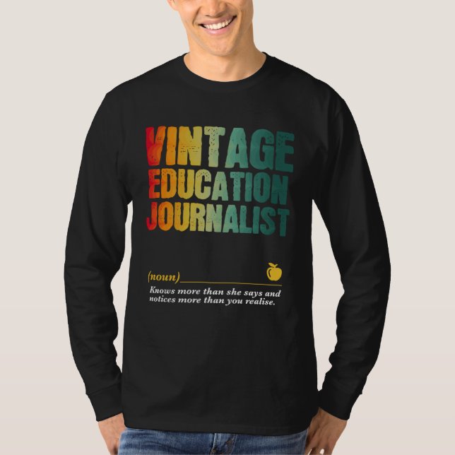 Camiseta Education Journalist Appreciation Week Back to Sch (Frente)