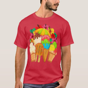 Camiseta Edulcorantes de Verão exóticos, derretida, gelado 