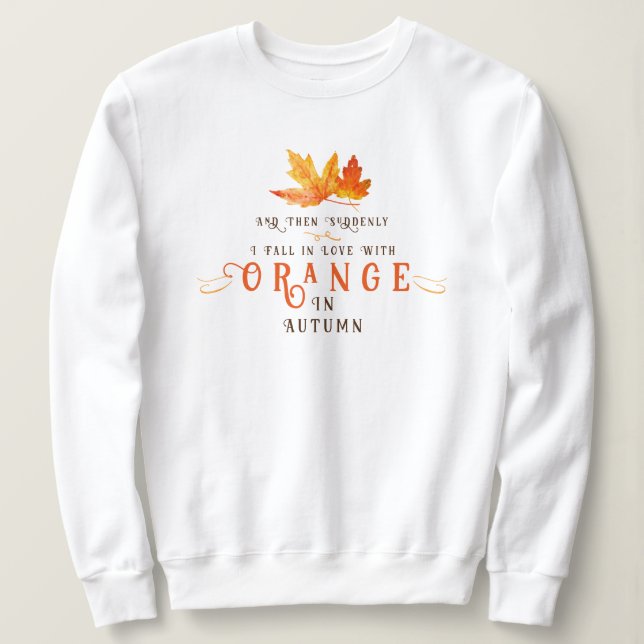 Camiseta Edumn Leaf Orange Sweet (Frente do Design)
