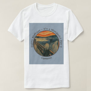 Camiseta Edvard Munch A Coleção De Itens Da Parte Do Gritar