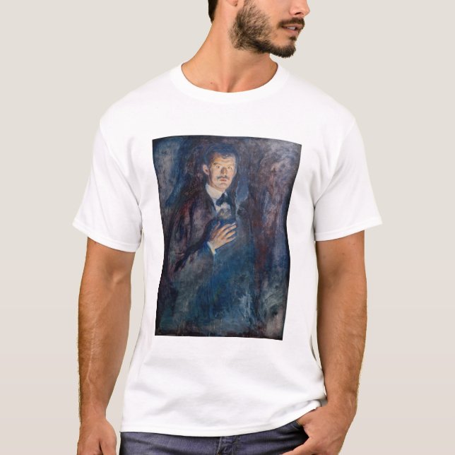 Camiseta Edvard Munch - Autorretrato com Cigarro (Frente)