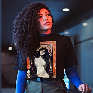 Camiseta Edvard Munch Madonna Expressionista Arte Fina