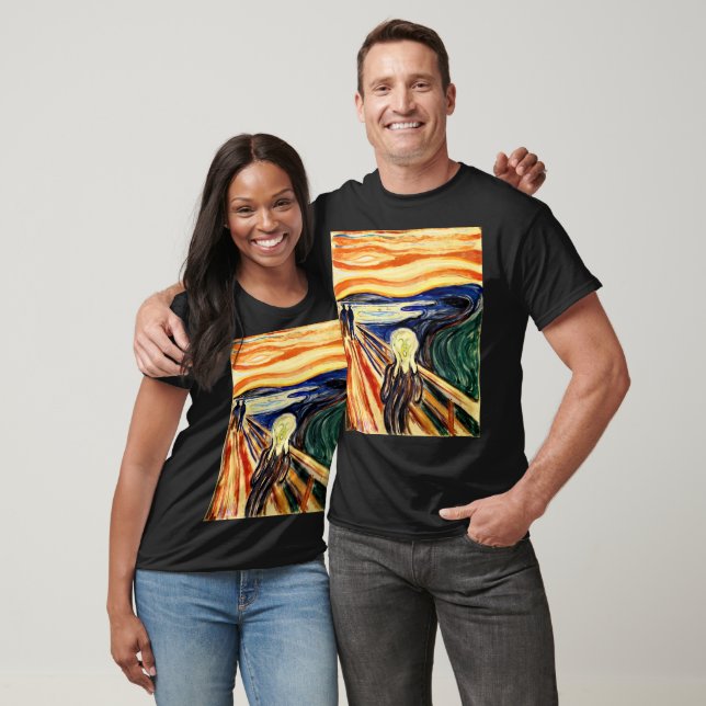 Camiseta Edvard Munch O Gritar (Unissex)