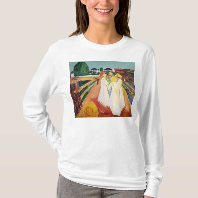 Camiseta Edward Munch a pintura da arte (Frente)