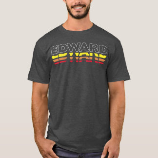 Camiseta Edward Primeiro Nome Engraçado Vintage Pôr do Sol