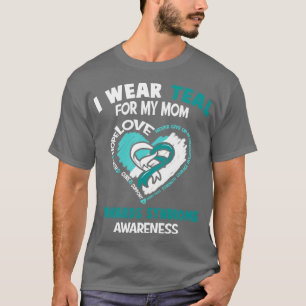 Camiseta Edwards Syndrome Sensibilização Eu Visto Teal Para