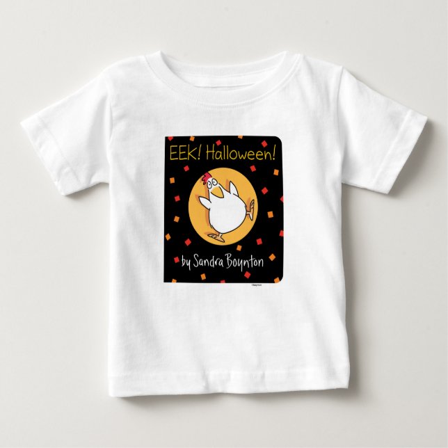 Camiseta EEK! HALLOWEEN! COBRIR do LIVRO Sandra Boynton (Frente)