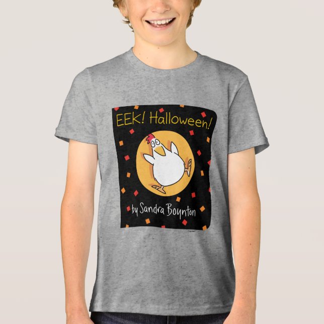 Camiseta EEK! HALLOWEEN, por Sandra Boynton (Frente)