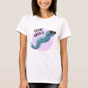 Camiseta Eelin Excelente Engraçado Slippery Eel Pun