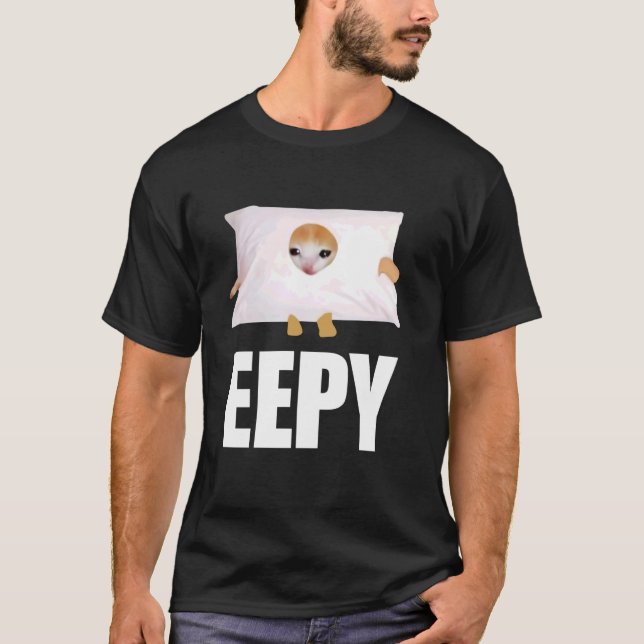 Camiseta Eepny Funny Cat Meme Eepy Cat Dizendo (Frente)