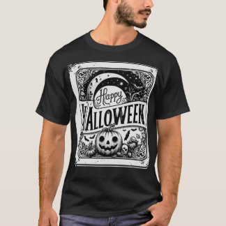 Camiseta Eerie Halloween Night Pumpkin Celebration Tee