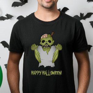 Camiseta Eerie Zombie Green Unbect Halloween Ghoul