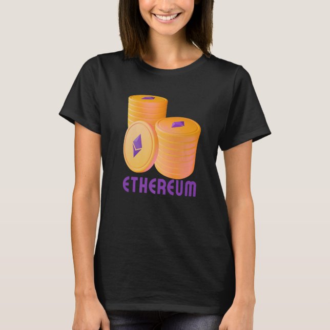 Camiseta Eethum Blockchain ETH Cryptocurrency Decentralize (Frente)