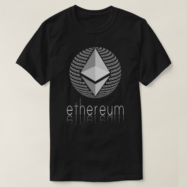Camiseta Eethum Coin Ethum Crypto Ethéum logo para (Frente do Design)