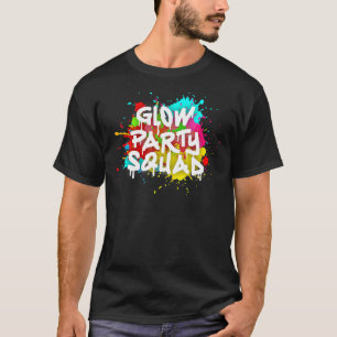 Camiseta Efeito de Espelho de Pintura Colorida de Grupo Bri