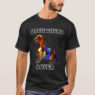 Camiseta Efeito de Vidro Contido Dachschund