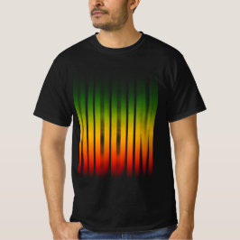 Camiseta Efeito Desfocado Riddim Tipografia Rasta Reggae
