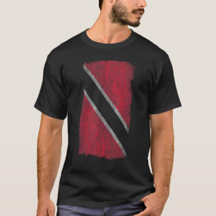Camiseta Efeito do olhar de Trinidad e Tobago Flag Weathere