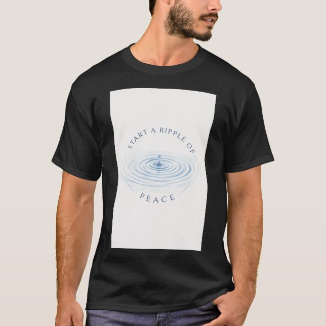 Camiseta Efeito Ondulação da Paz (Frente)